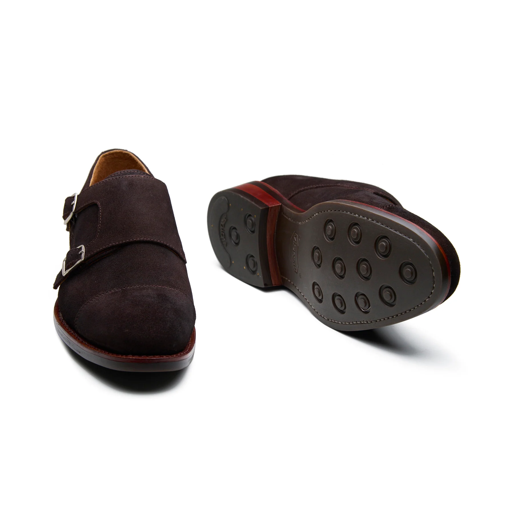 Arnold, Double Monk Strap - Brown Go Rain Suede | Summer Classics - Image 5