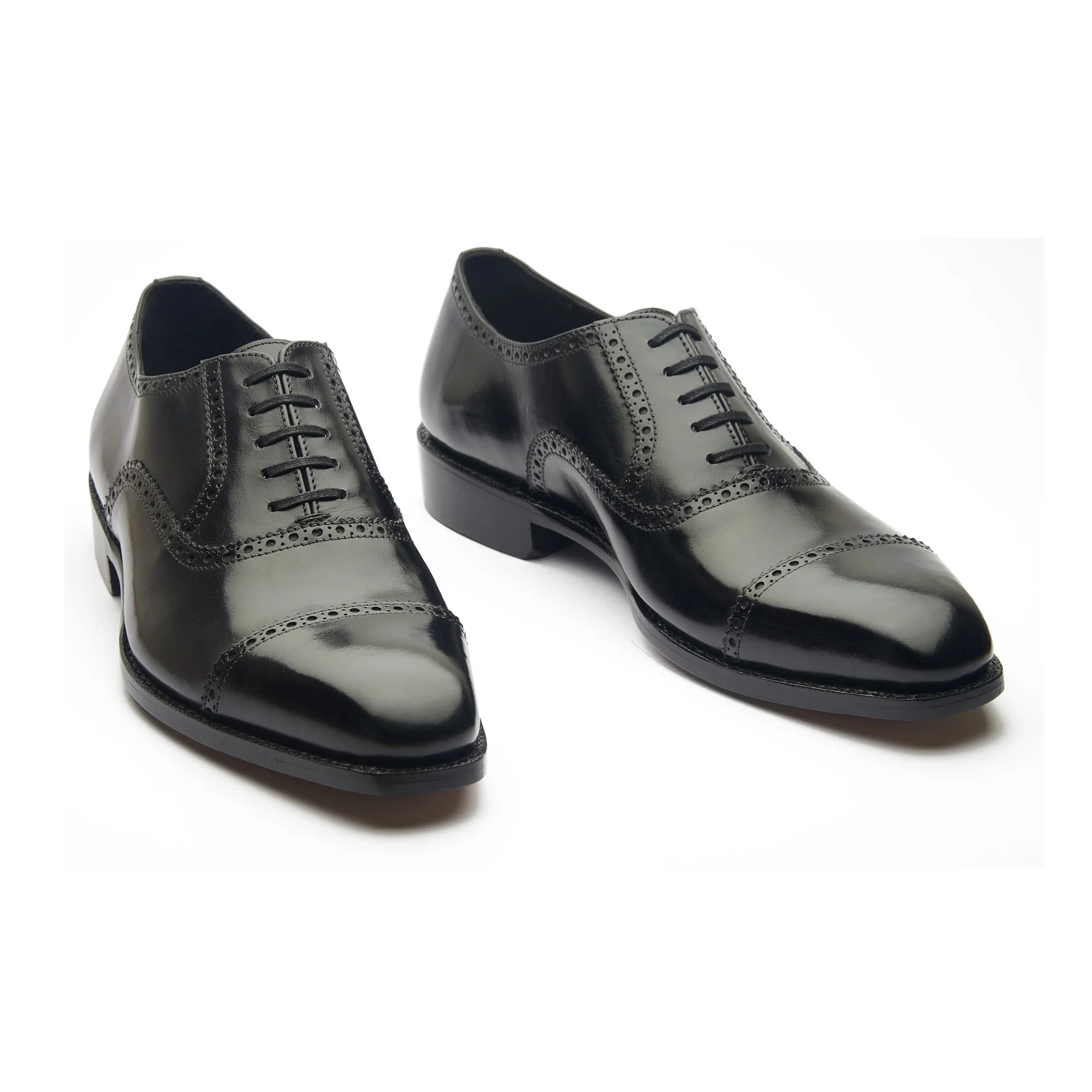 Bemer-X, Quarter Brogue Oxford - Black Box Calf | Hand Welted Classics - Image 4