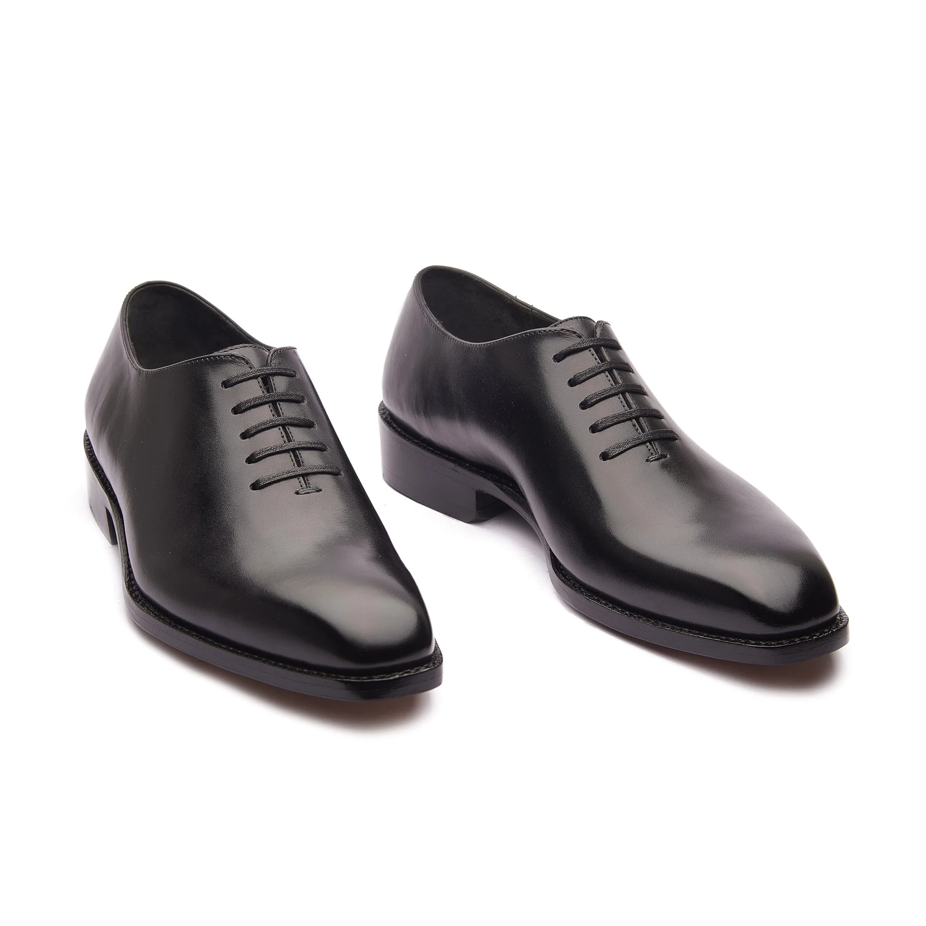 Constance-Z, True Seamless Whole-Cut Oxford, Hand Welted - Aniline Calf Noir - Image 5