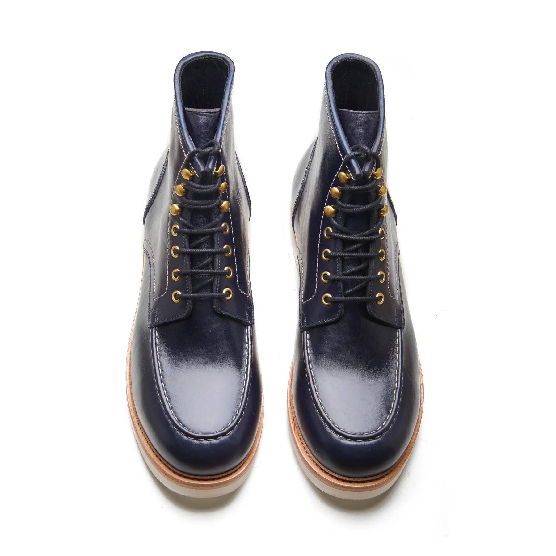 Dallas, Moctoe Boot - Dark Navy Horserump | Boots 2.0 - Image 2