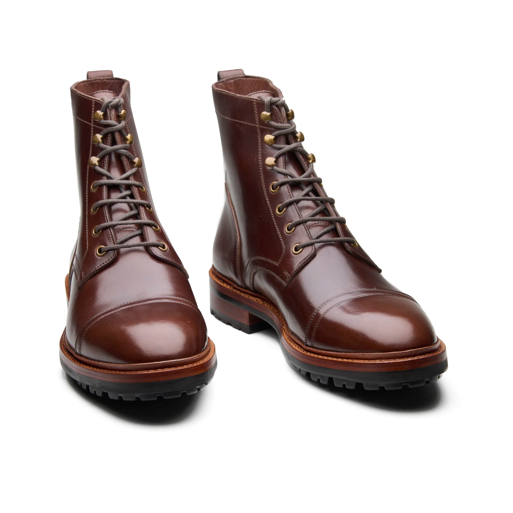 Dixon, Cap-Toe Derby Boot - Brown Chromexcel | Hand Welted Service Boots - Image 3