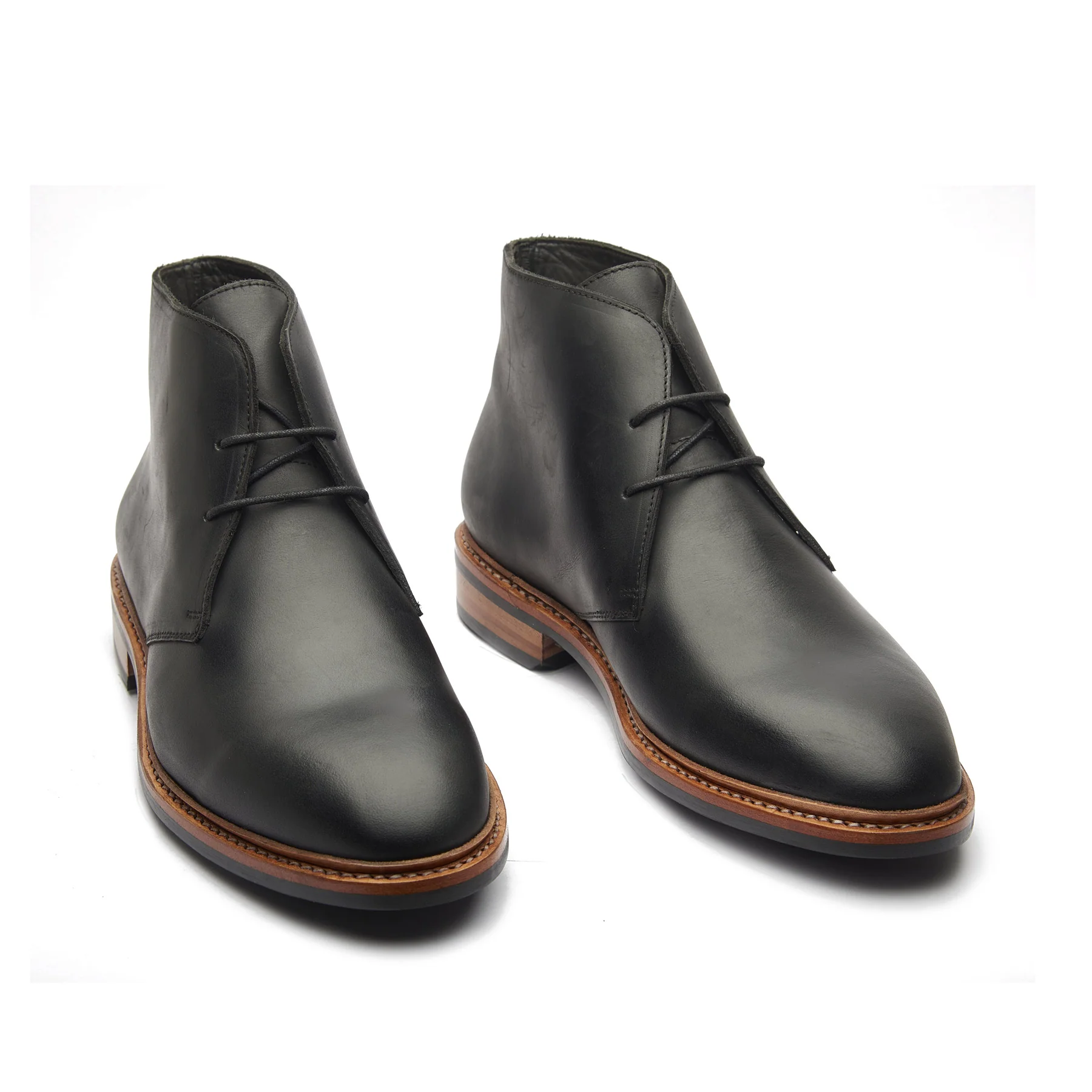Fenrir, Chukka Boot - Black Pull-up | Storm Welt Construction | Hand Welted Stout Boots - Image 4