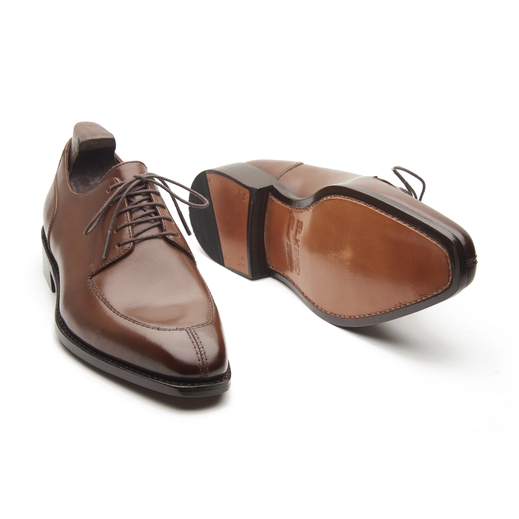 Ingrid, Split Toe Blucher Derby - Mid Brown | Hand Welted | Classics Collection - Image 4
