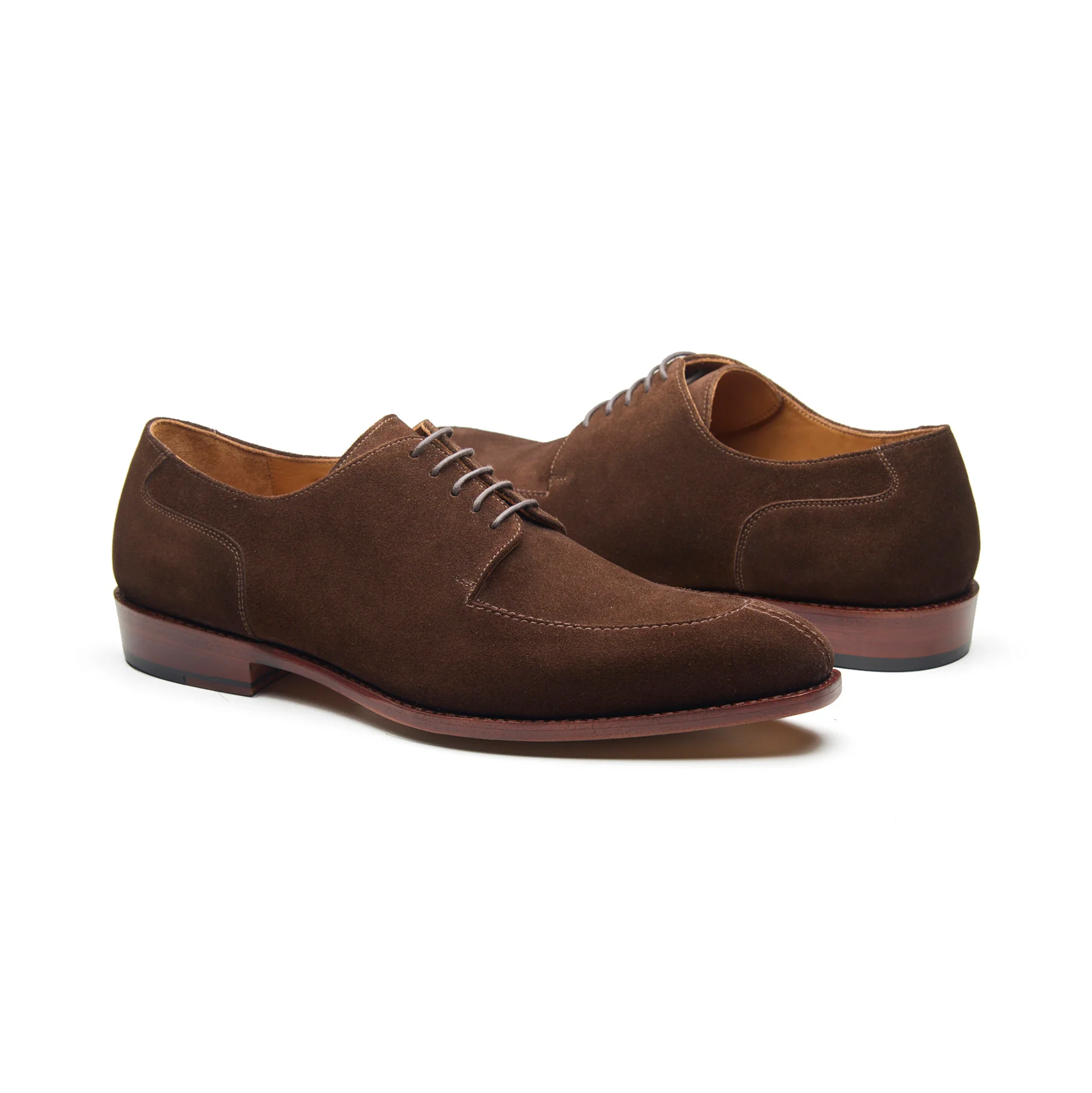 Ingrid, Split Toe Blucher Derby - Brown Go Rain Suede | Summer Classics - Image 5