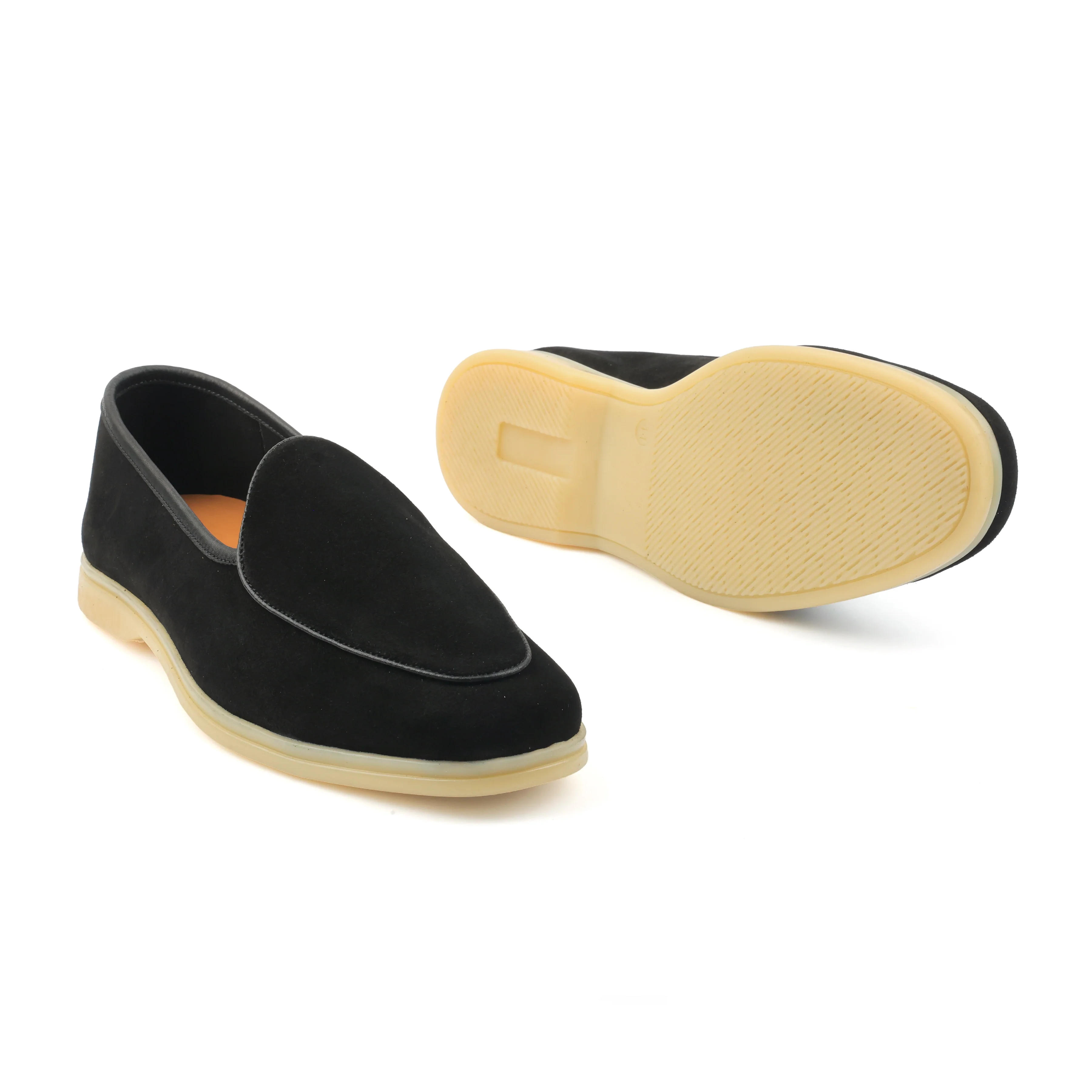 Lorenzo, Belgian Loafer - Castorino Suede Black | Unlined Flex Collection - Image 3