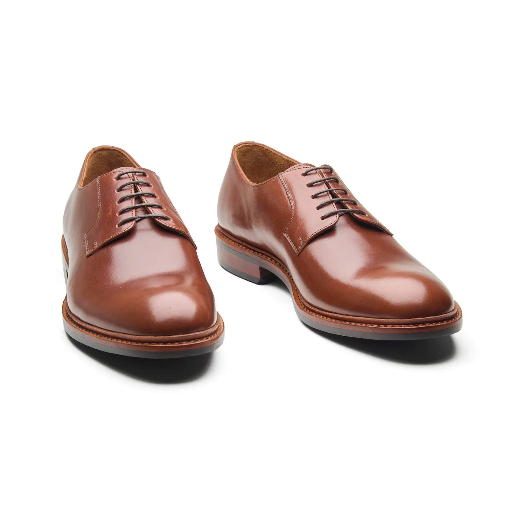 Luke, Blucher Derby - Cognac Hidro Pullup | Handwelted Classics - Image 3