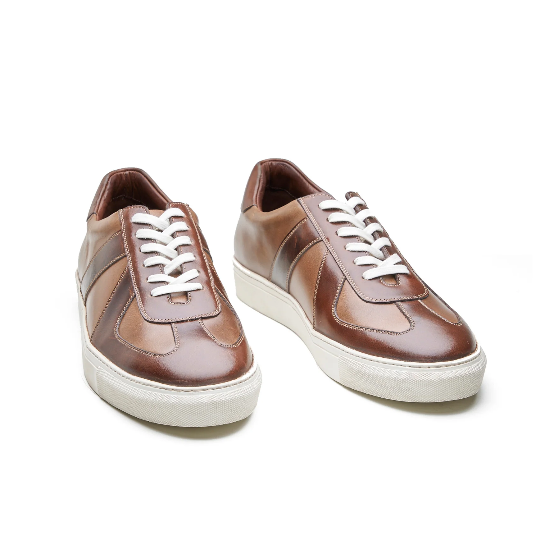 Martin Low Top, German Army Trainer - Natural and Brown Pullup | Smart Casuals - Image 5