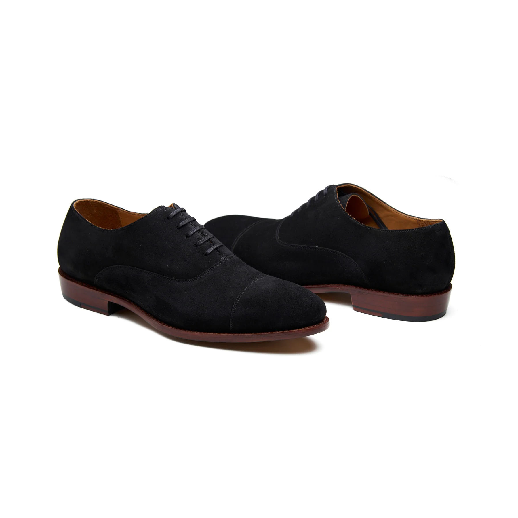 Noam, Cap-toe Oxford - Black Suede | Classics Collection - Image 4
