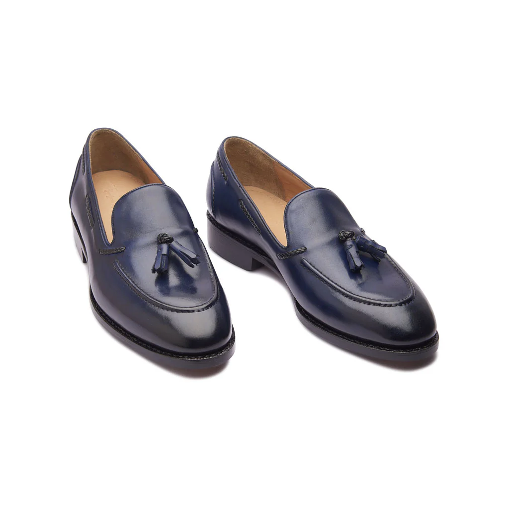 Royce, Tassel Loafer - Navy | Hand Welted | Classics Collection - Image 3