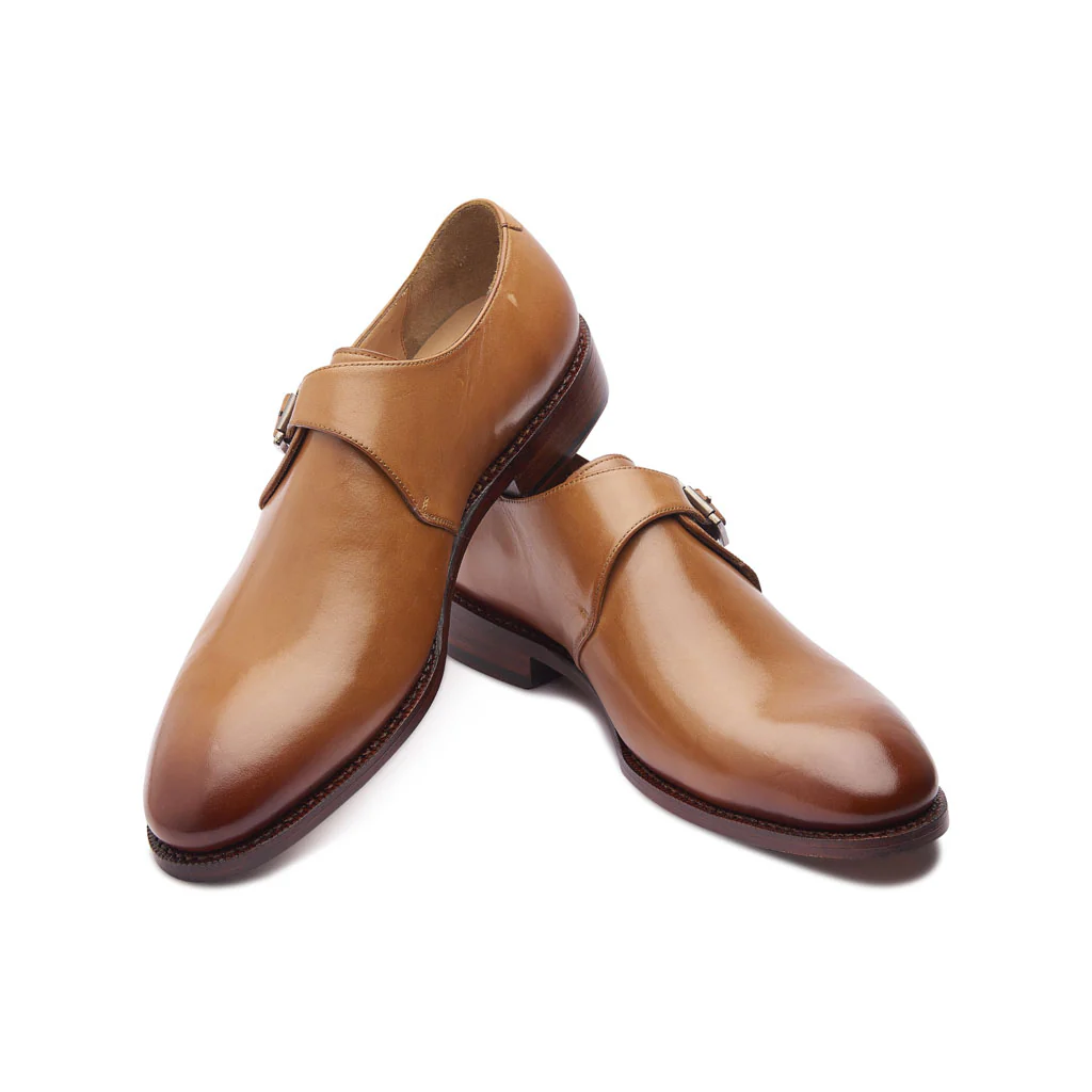 Sylvain, Single Monk Strap - Natural Tan | Hand Welted | Classics Collection - Image 4