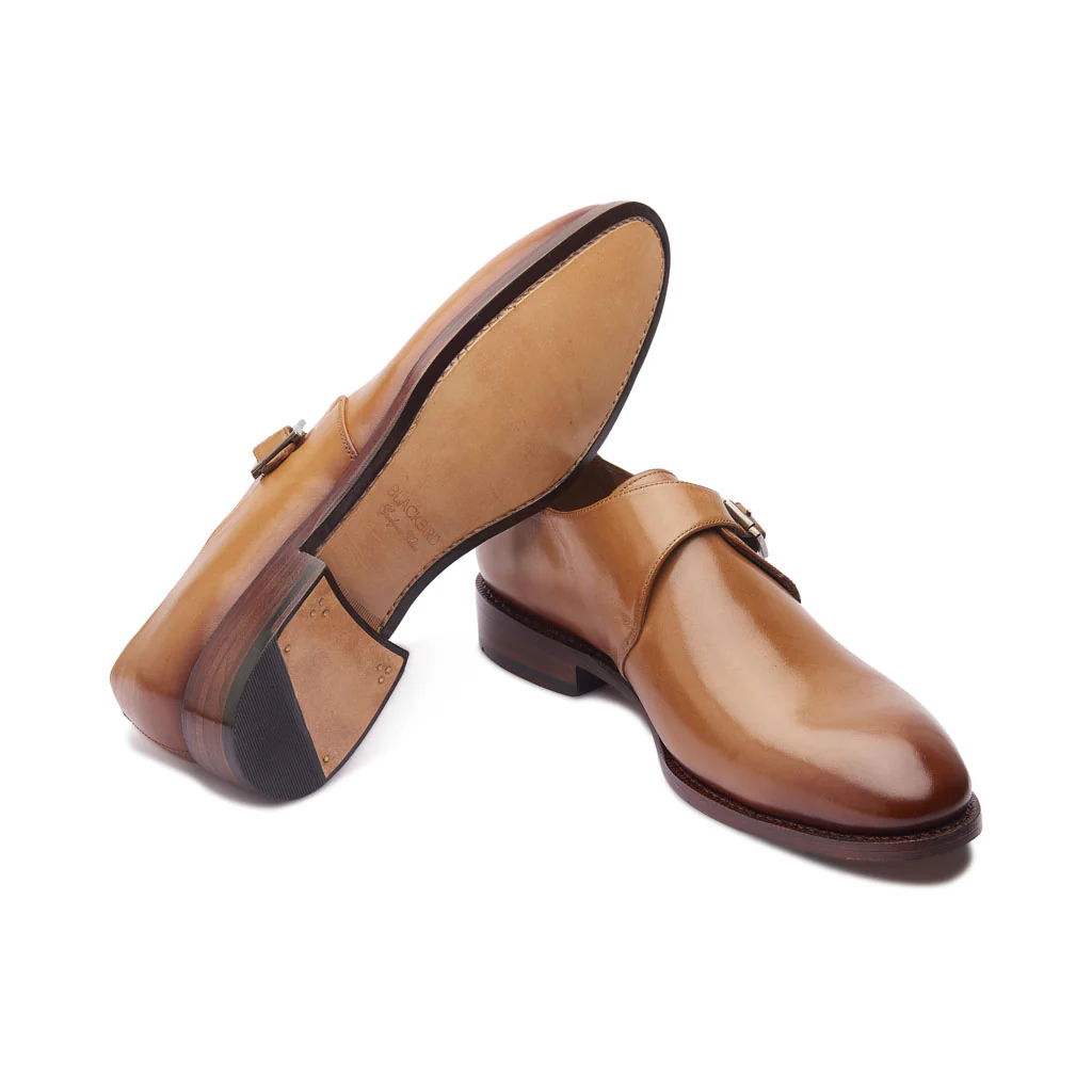 Sylvain, Single Monk Strap - Natural Tan | Hand Welted | Classics Collection - Image 5